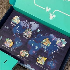Disney D23 Gold Member Around The World Fan Club Exclusive Pin set All Resorts